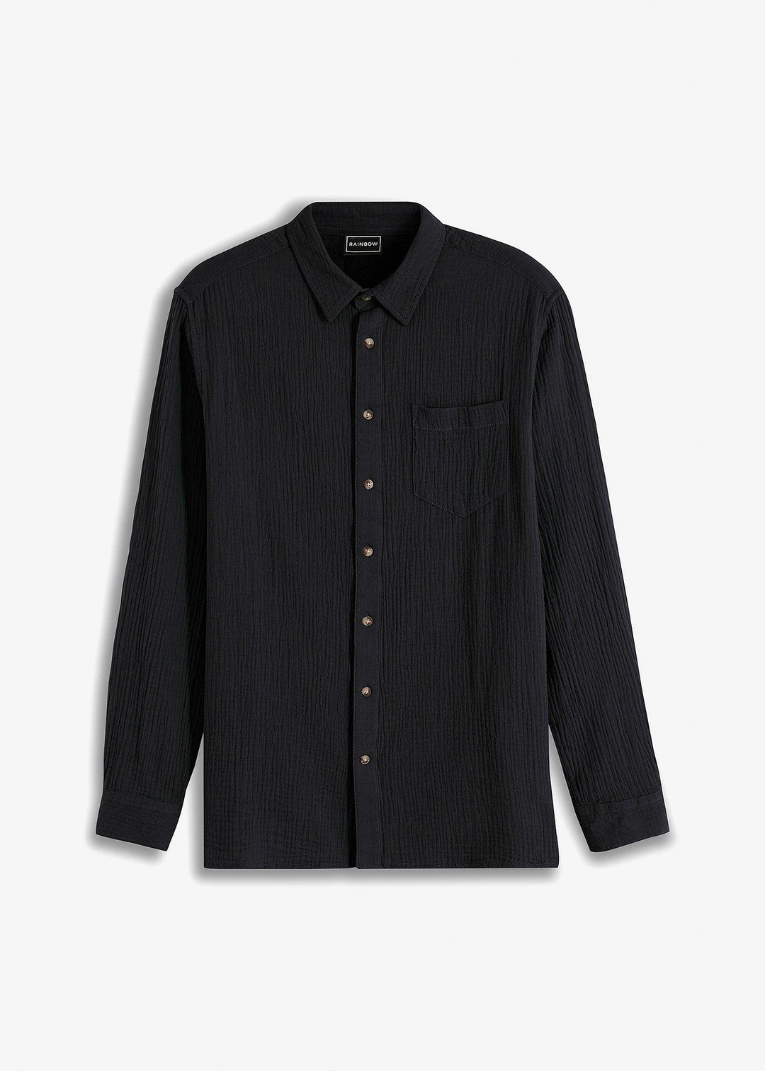 Chemise manches longues en gaze 100% coton