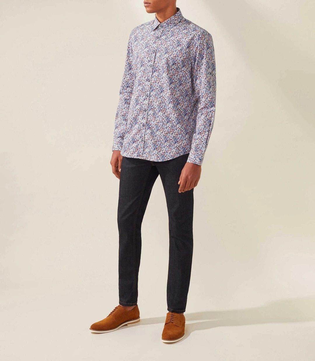 IZAC - Chemise casual marine ''Tiger''