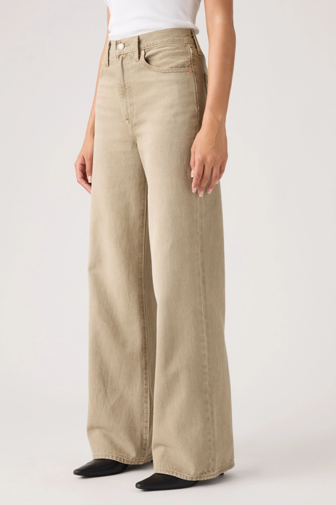 Levi's Pantalon Ribcage Wide Leg - Femme - Marron / Hot Fudge - 33X32 - 2