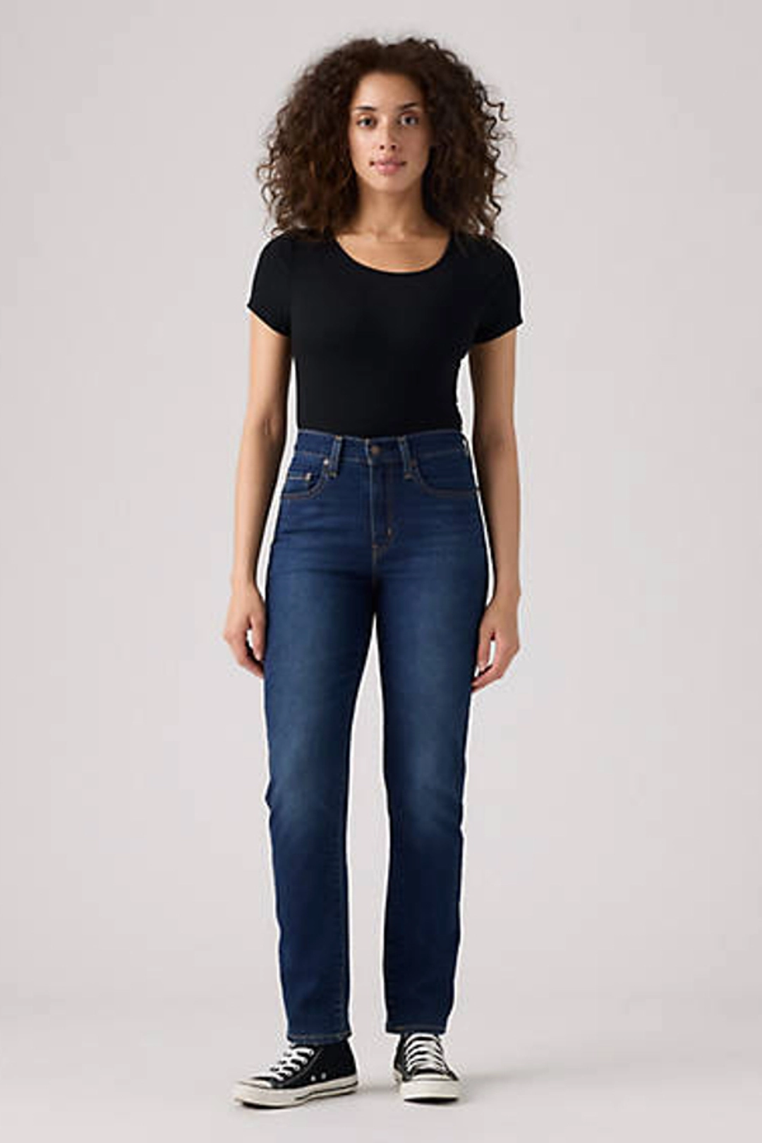 Levi's Jean 724 Taille Haute Droit - Femme - Bleu / Blue Wave Mid - 30X30