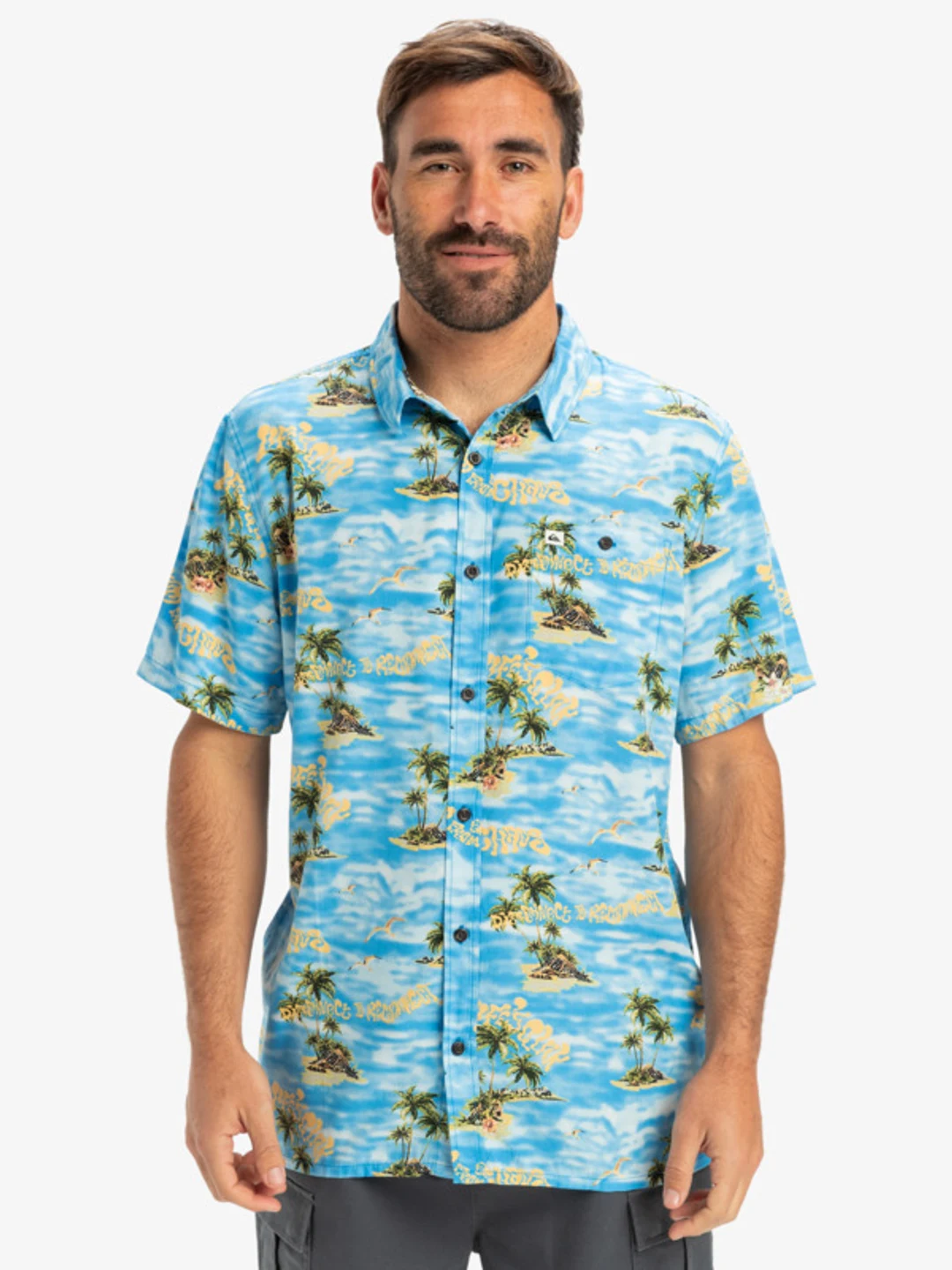 Safe Paradise - Chemise manches courtes pour Homme Noir