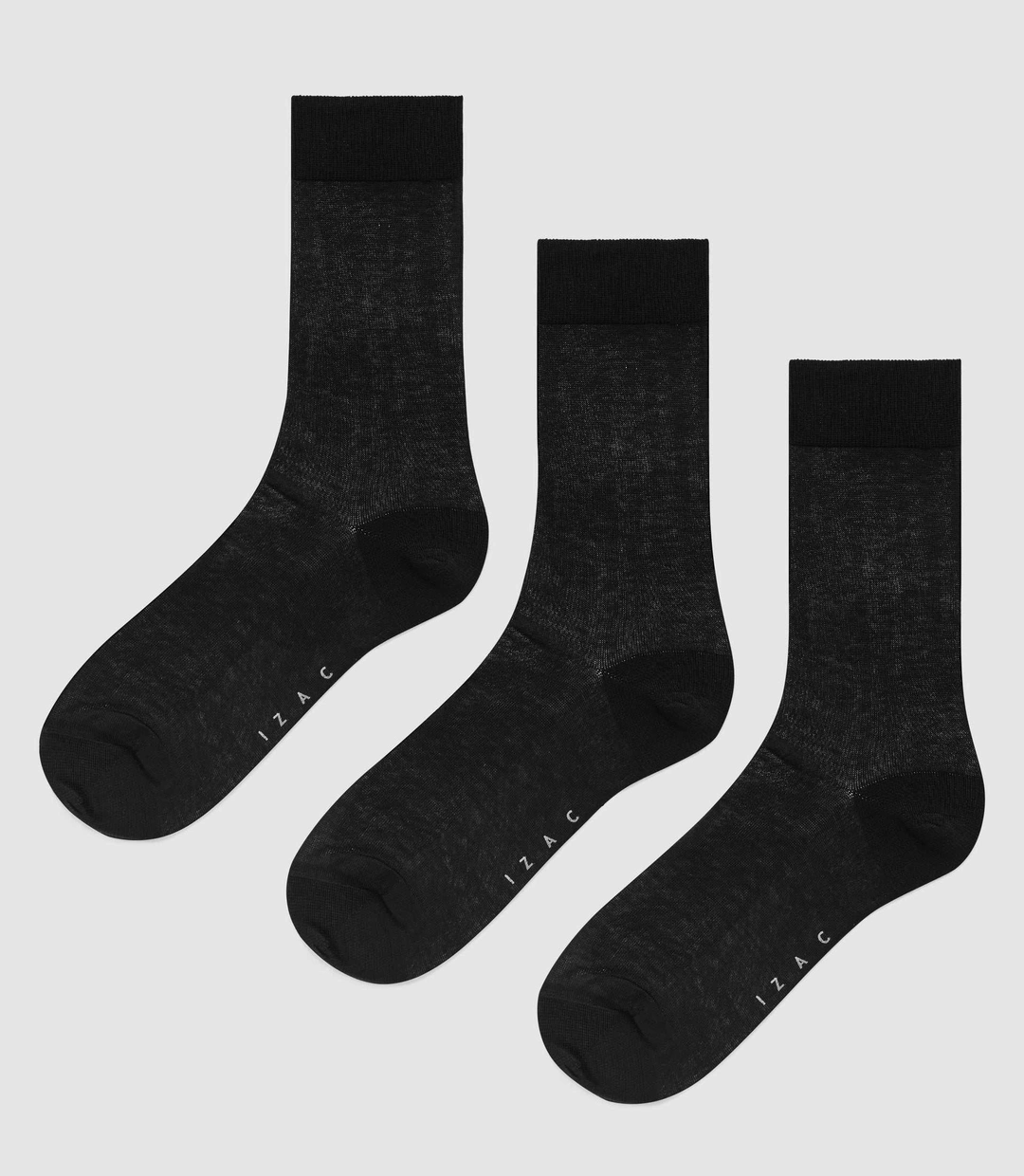 IZAC - Pack de 3 paires de chaussettes noires