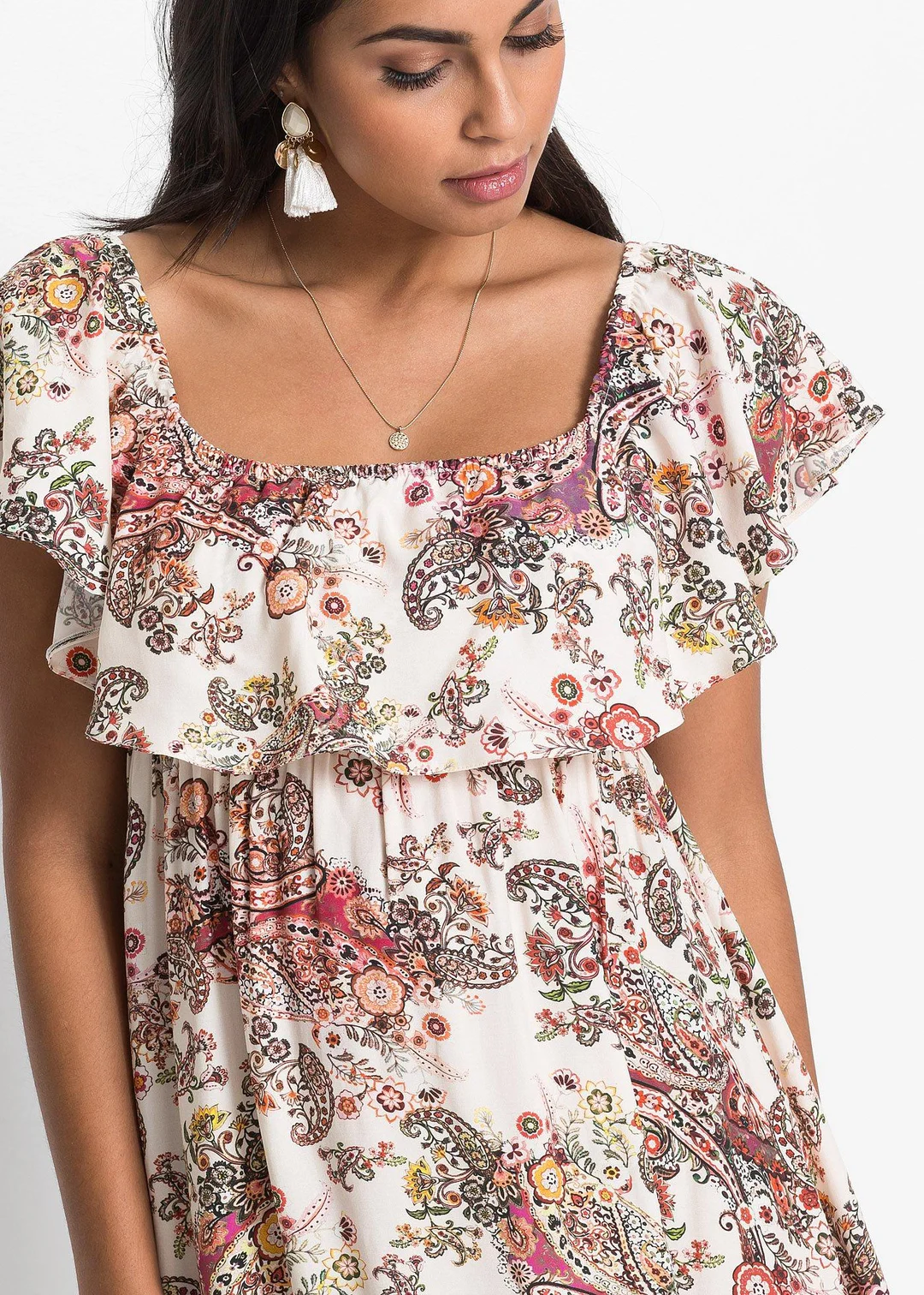 Robe à col Carmen - 3
