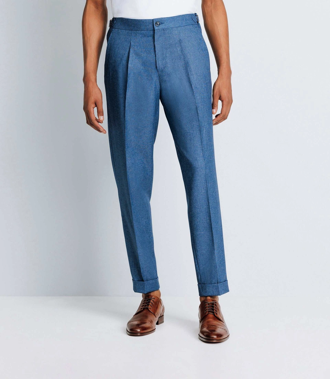 IZAC - Pantalon ville bleu effet denim