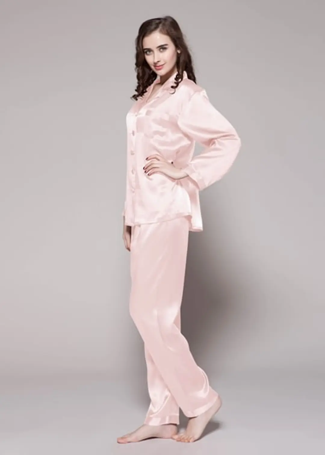 Ensemble Pyjama Soie Pleine Longueur