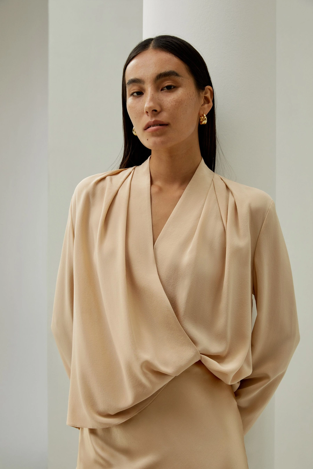 LILYSILK Chemisiers Soie Léger Mais Durable Soie De Haute Qualité Facile À Assortir S'Accorde Avec N'Importe Quelle Tenue Or Pâle L