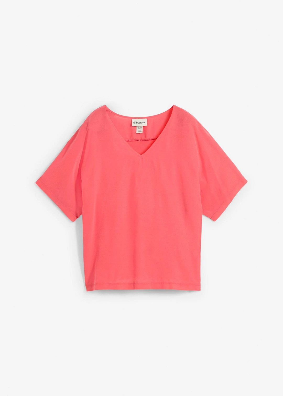 T-shirt avec soie et empiècement tissé