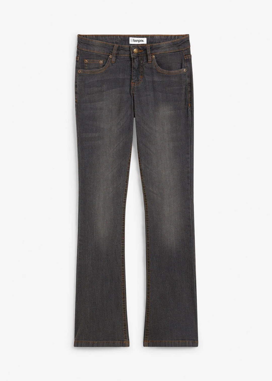 Jean bootcut taille mi-haute, extensible