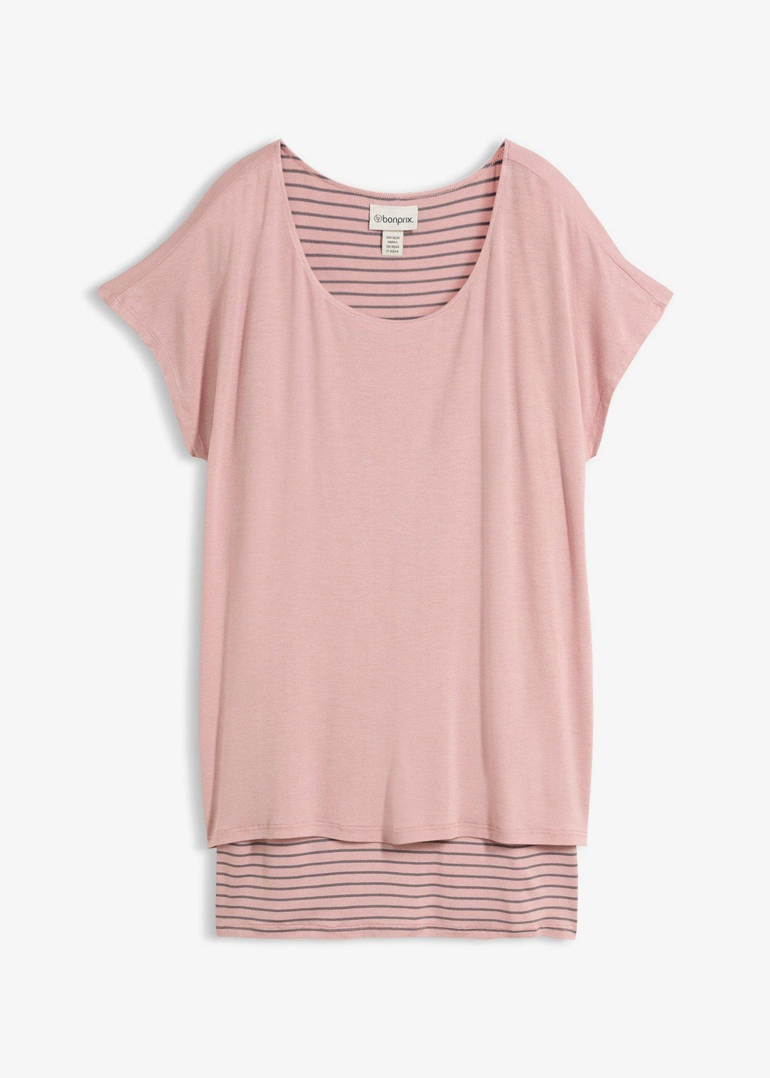 T-shirt long en viscose douce et extensible