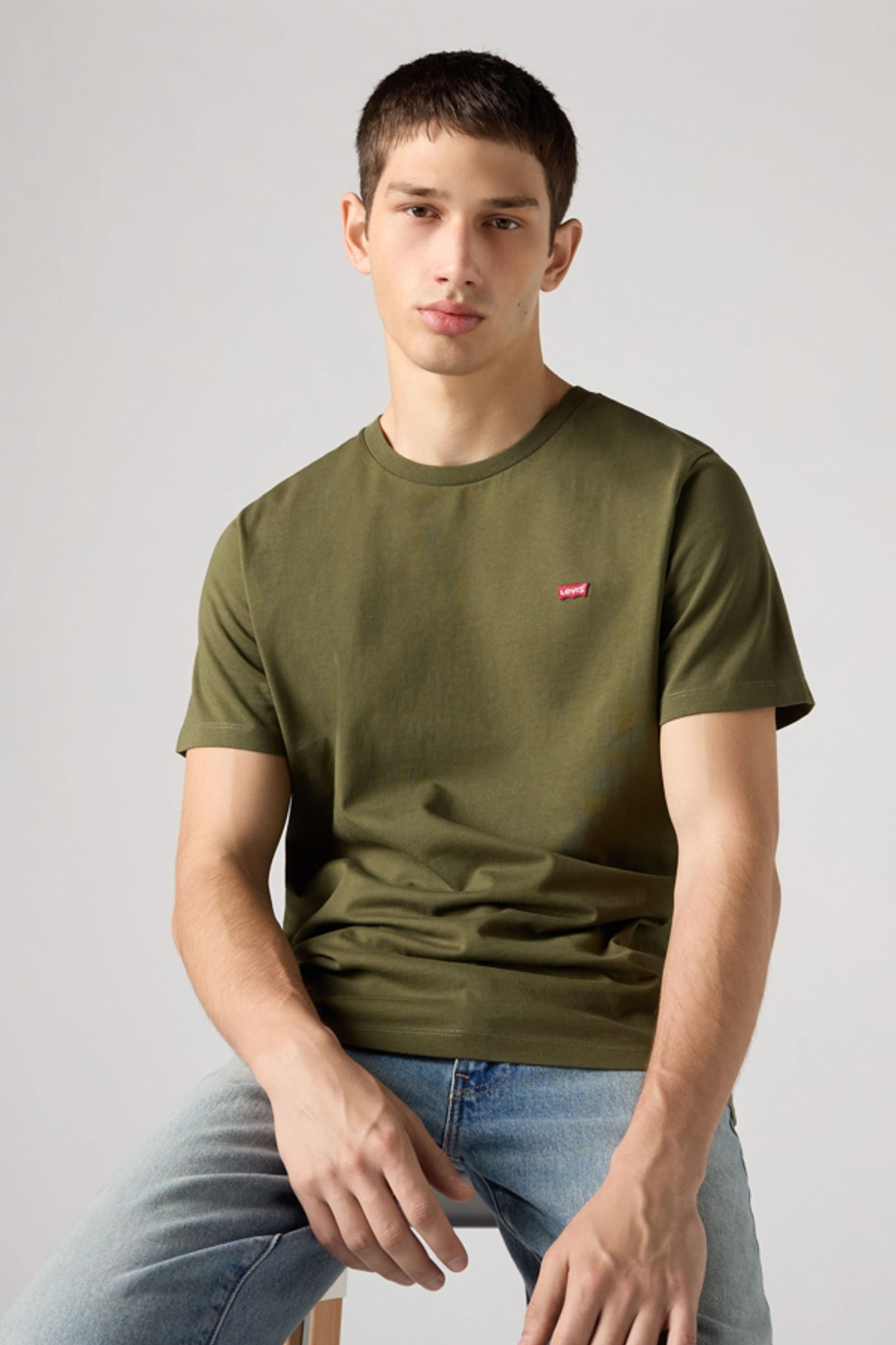 Levi's T Shirt Original Housemark - Homme - Rouge / Oxblood Red - 2XL