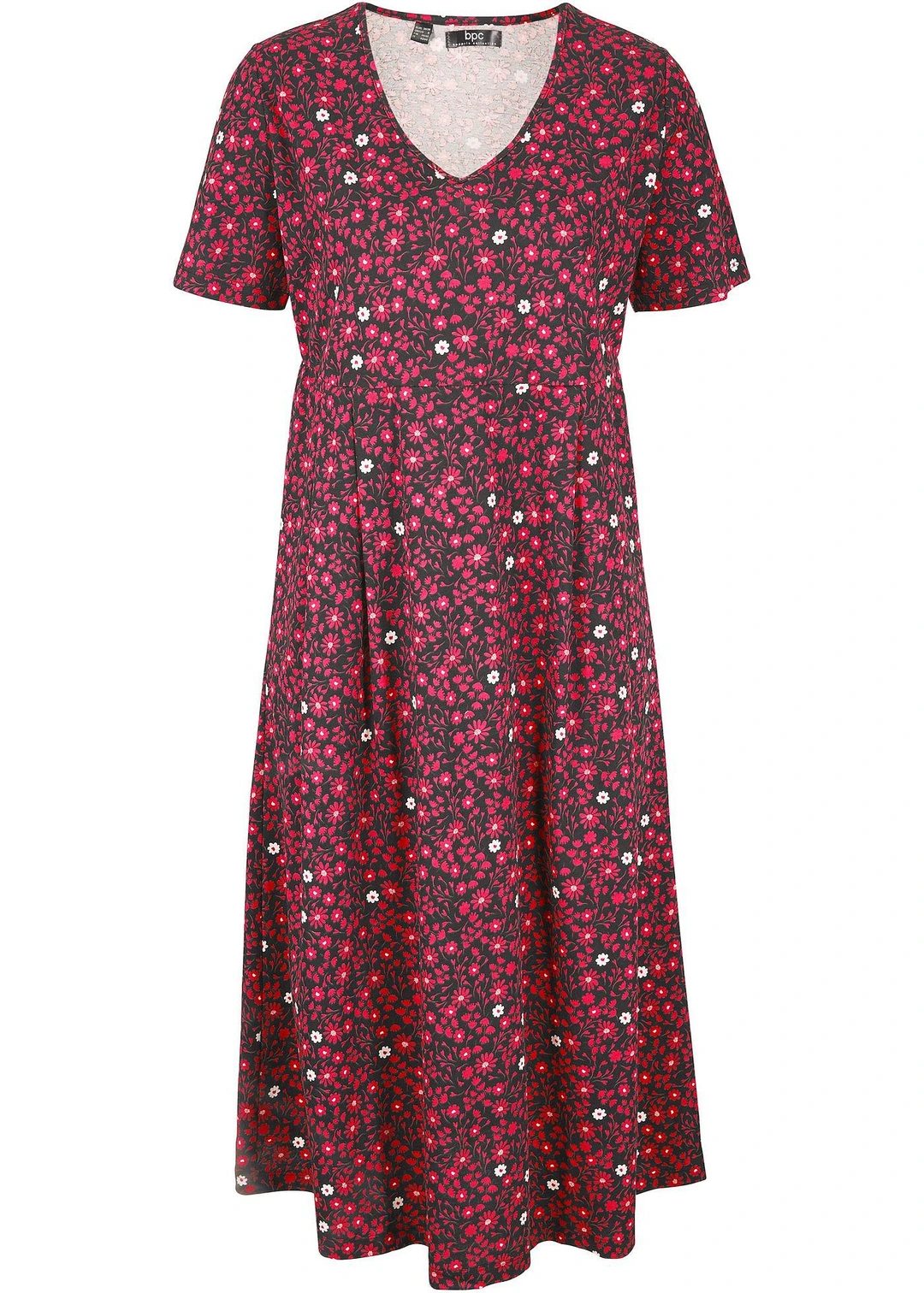 Robe midi en jersey coton
