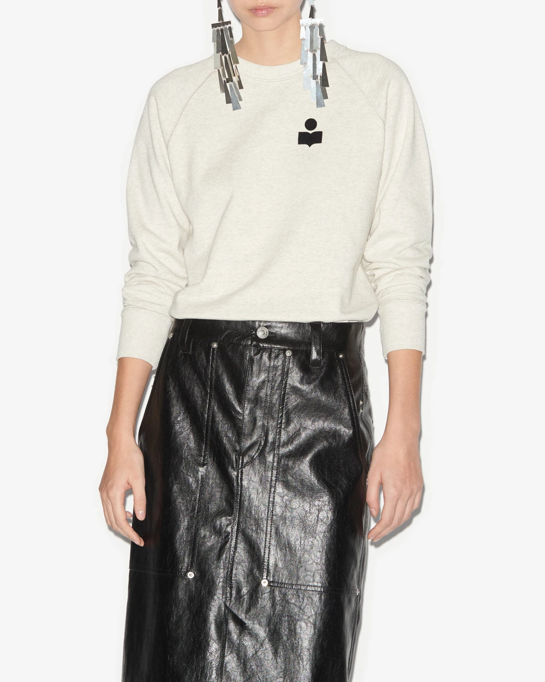 Sweatshirt Milla - Femme - Écru - Taille 42 - Marant Étoile - 4
