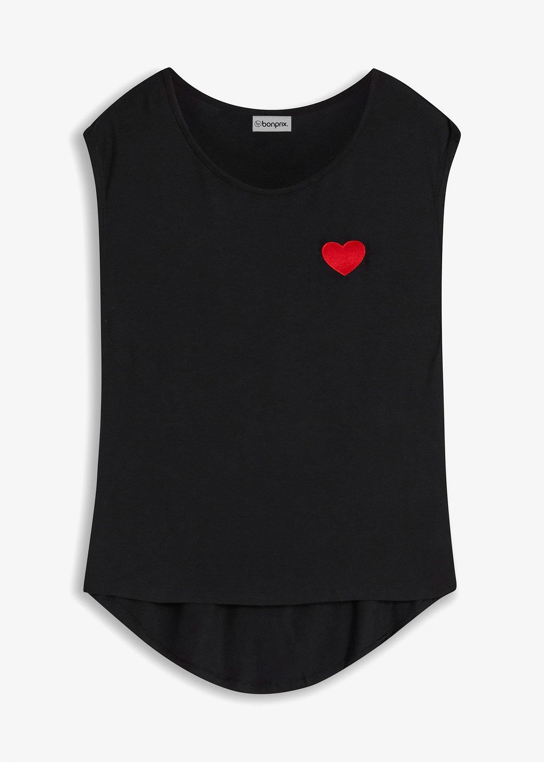 T-shirt fluide, plus long derrière