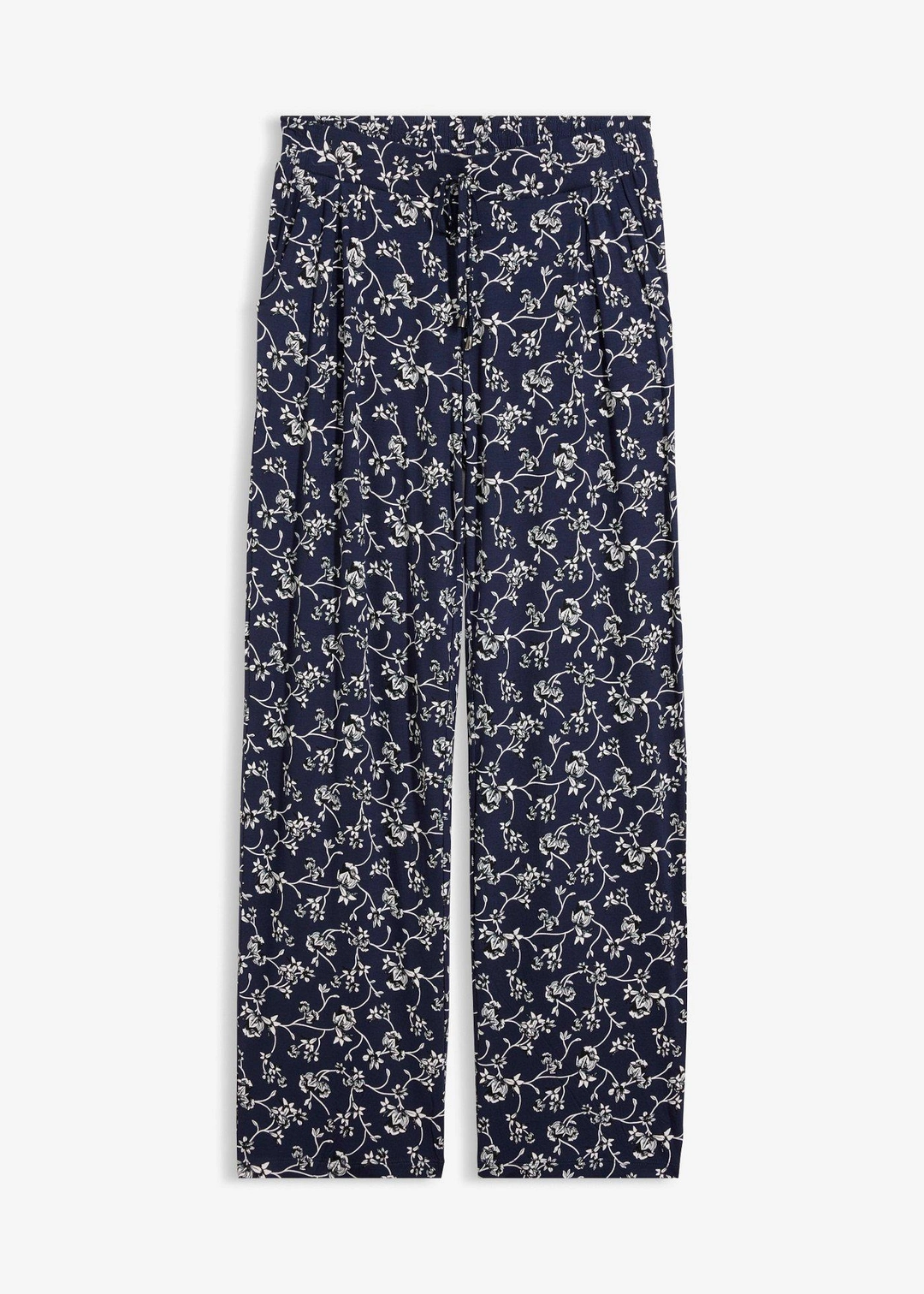 Pantalon palazzo en viscose extensible