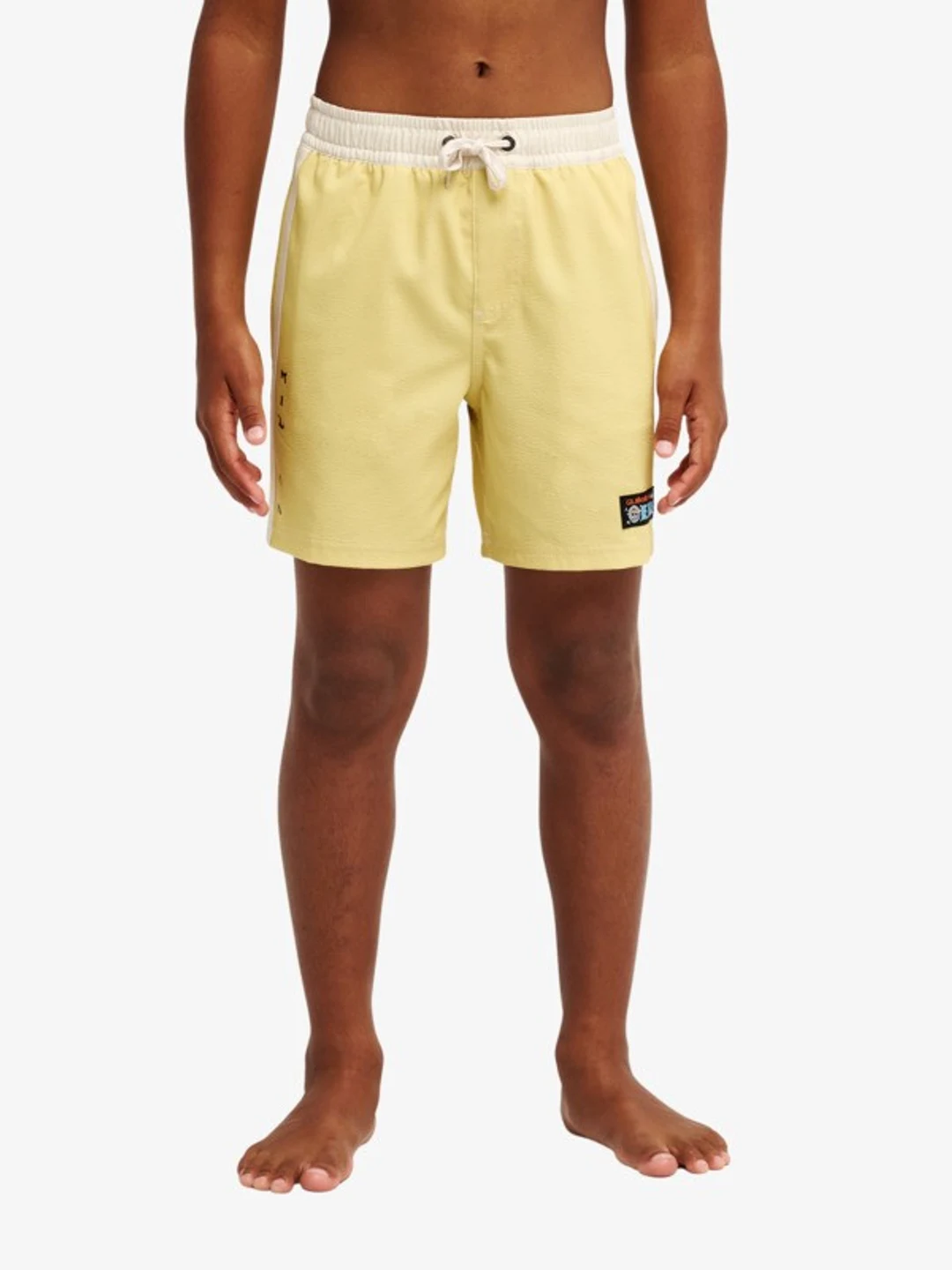 One Piece Solid 14" - Short de bain pour Garçon 8-16 ans Jaune