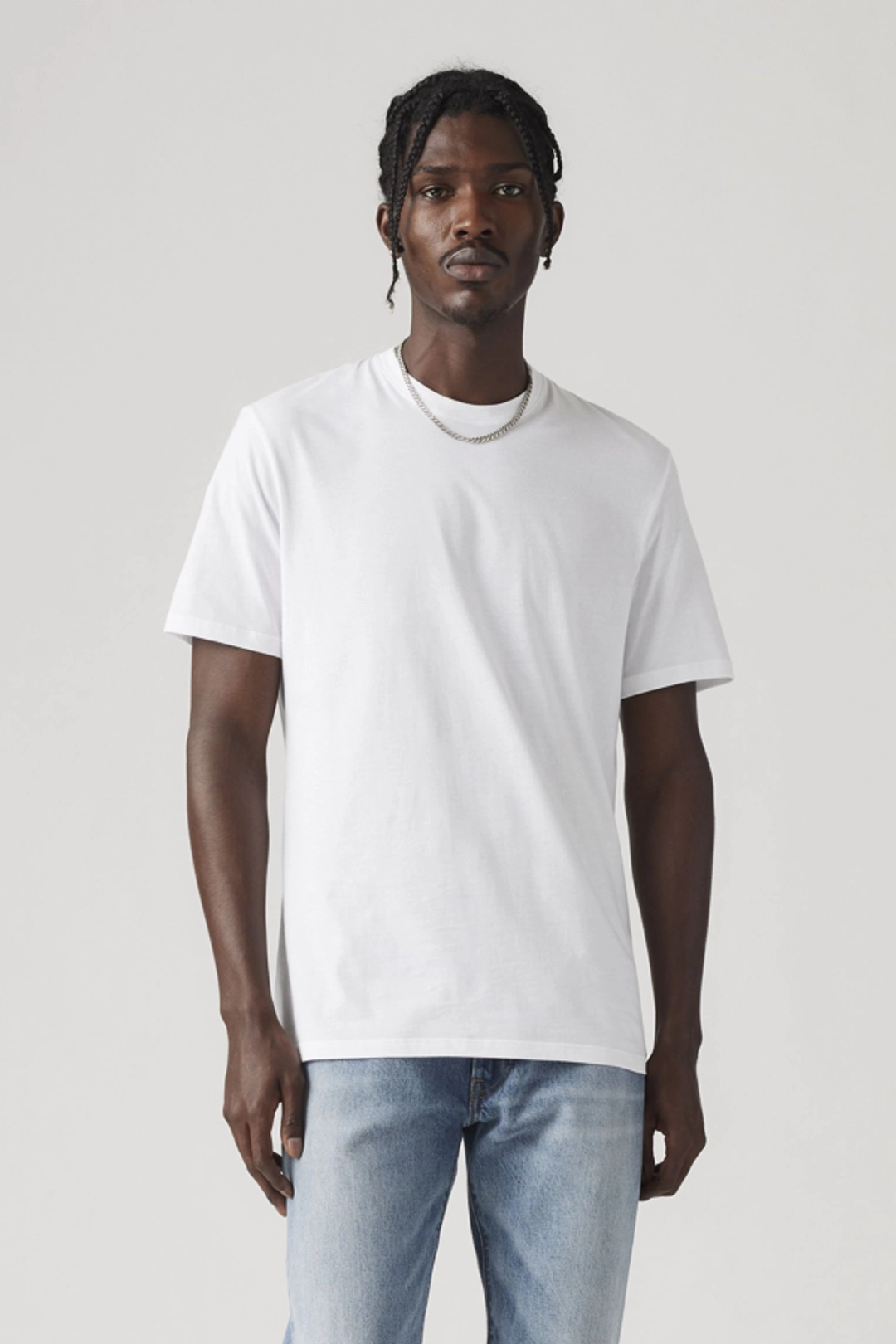 Levi's T Shirt Slim À Col Ras Du Cou Lot De 2 - Homme - Noir / Black - 2XS