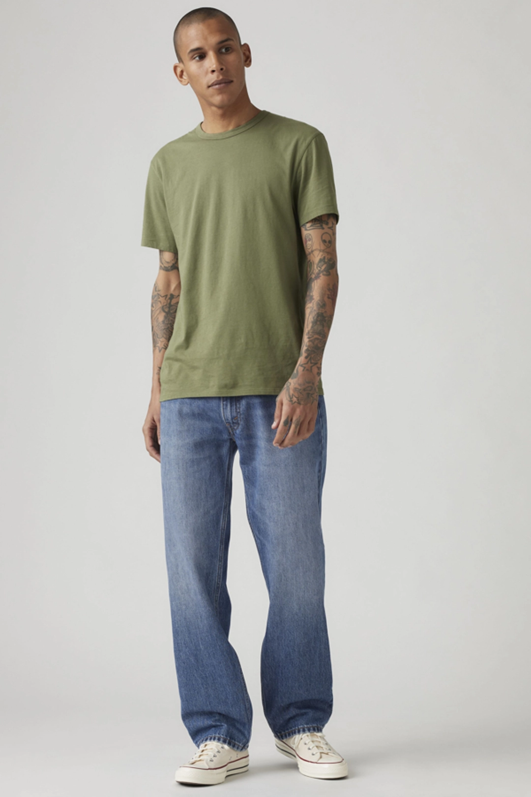 Levi's Jean 555 Relaxed Straight - Homme - Noir / Forget Me Nots - 42X32