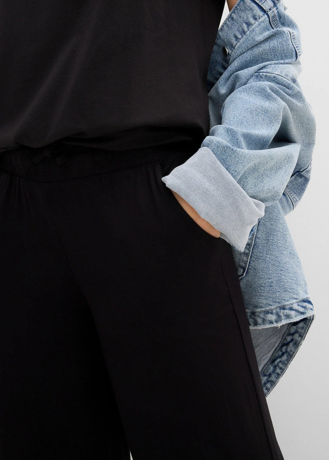 Pantalon fluide en jersey viscose extensible