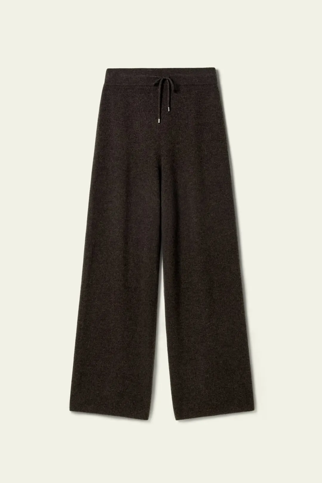 LILYSILK Pantalon Large Femme en Cachemire à Rayures Élégant Taille Élastique Chêne Profond L