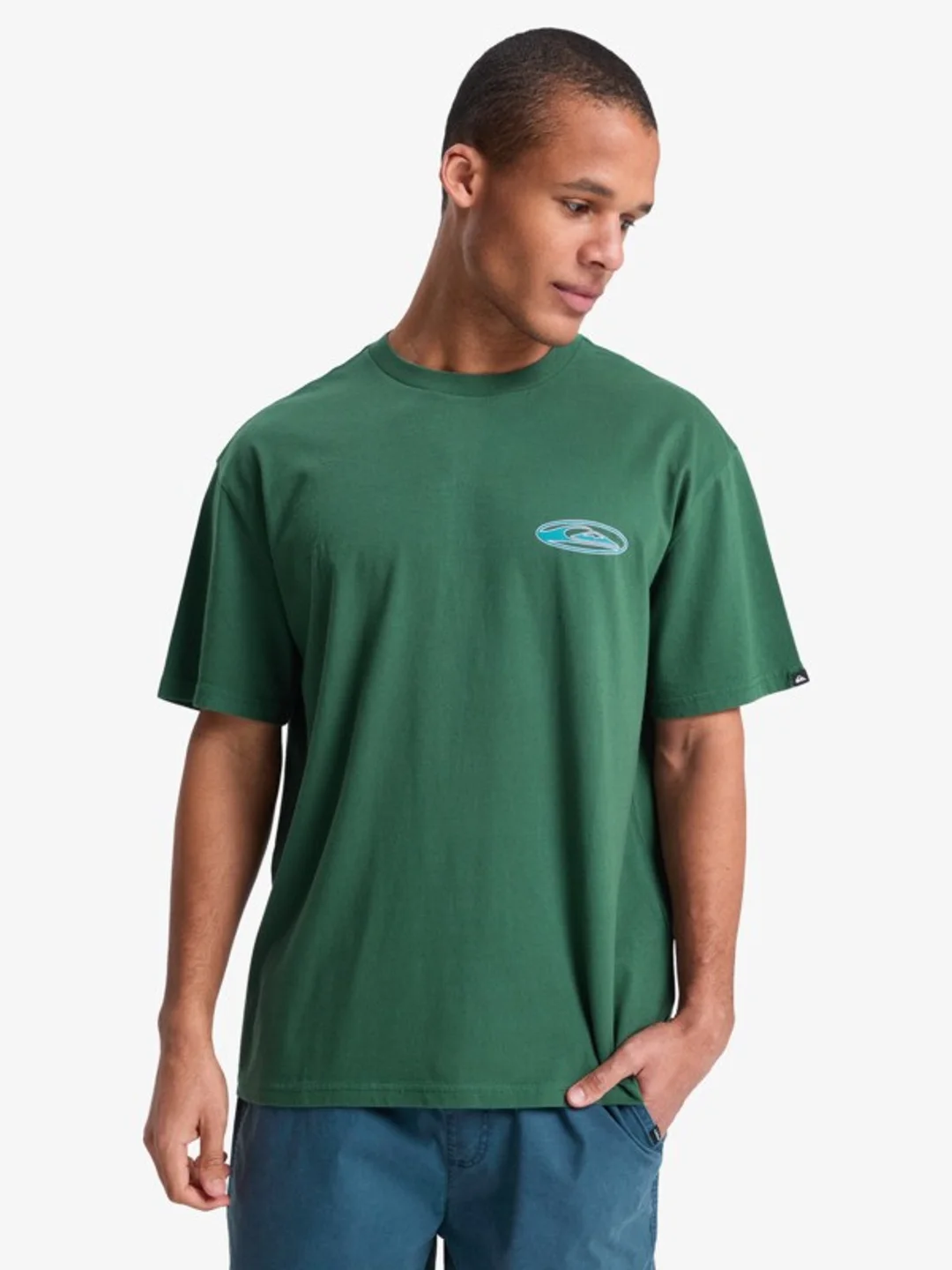 Quikglobe - T-Shirt à manches courtes pour Homme Noir