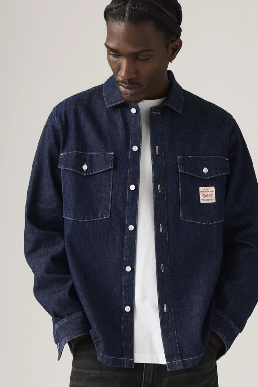 Levi's Chemise Worker - Homme - Bleu / Rinse Work Repeat - XL