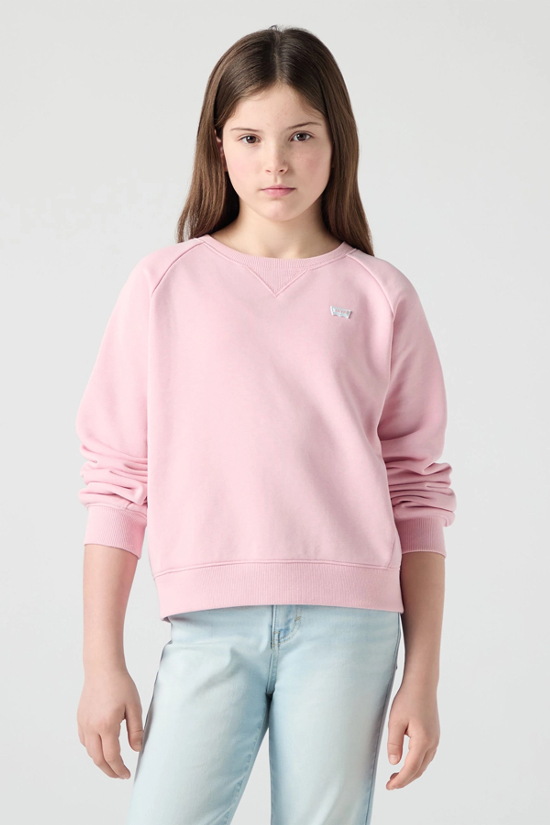 Levi's Teenager Meet And Greet Crewneck Sweatshirt - Femme - Rose / Coral Blush - 14A
