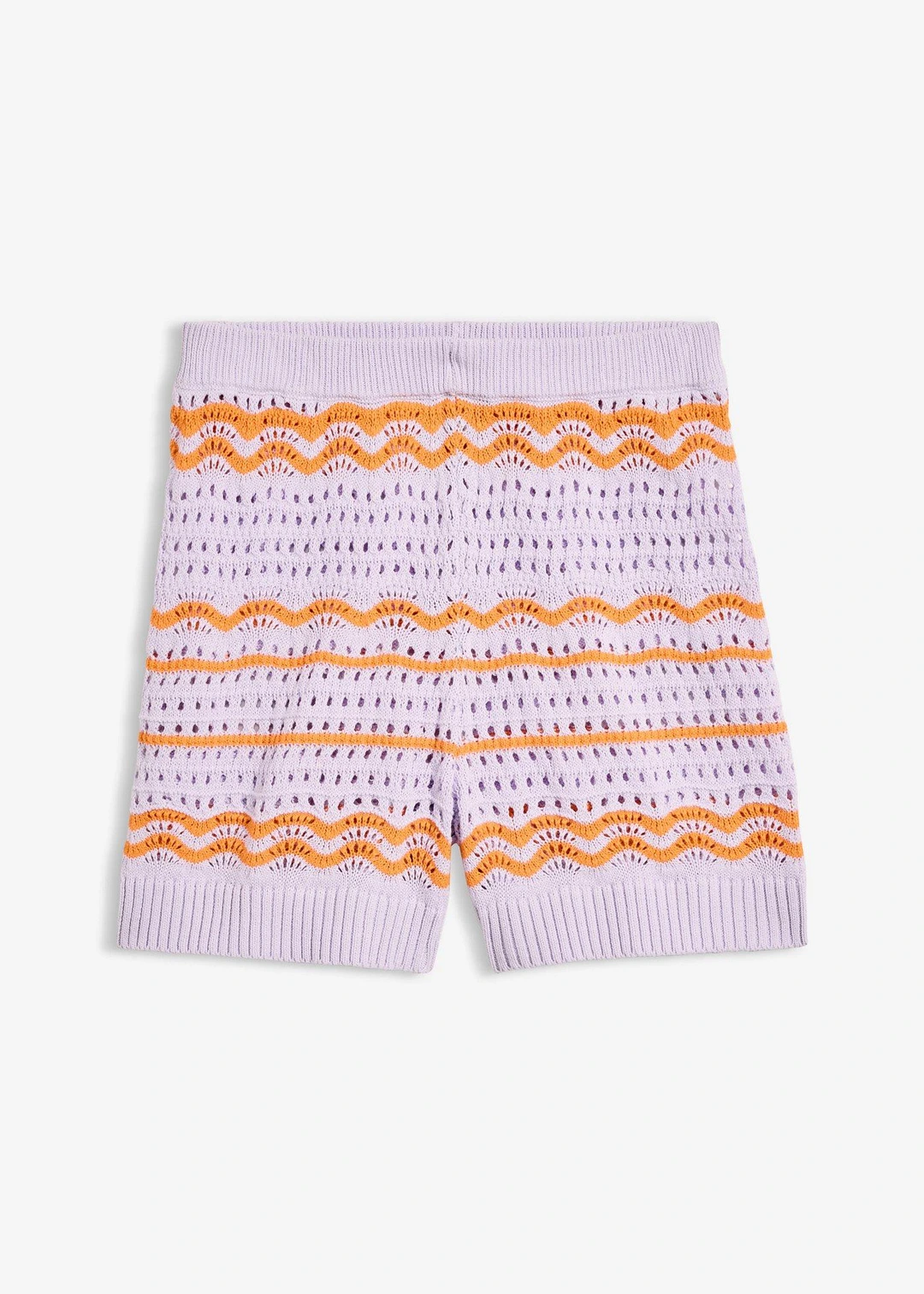 Short en maille aérienne coton et lin
