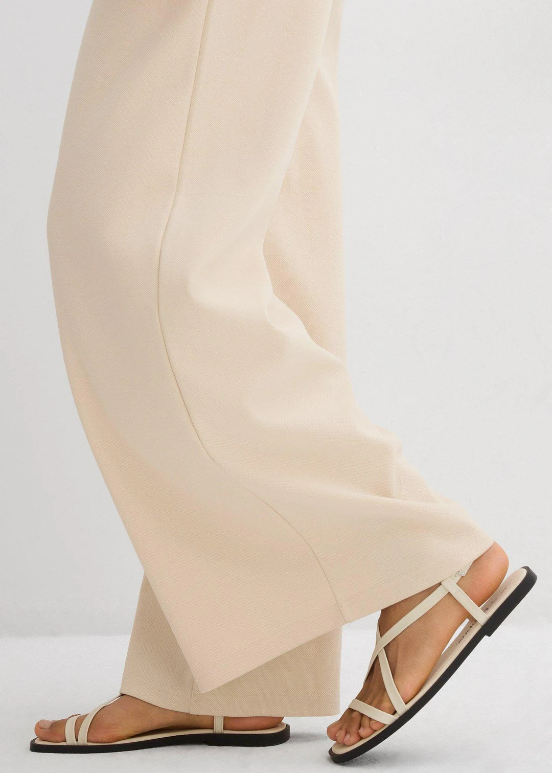 Pantalon large en maille piquée - 3