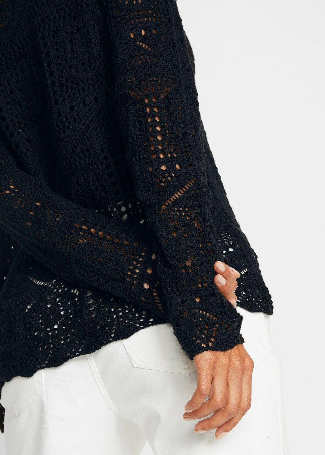 Gilet en maille ajourée