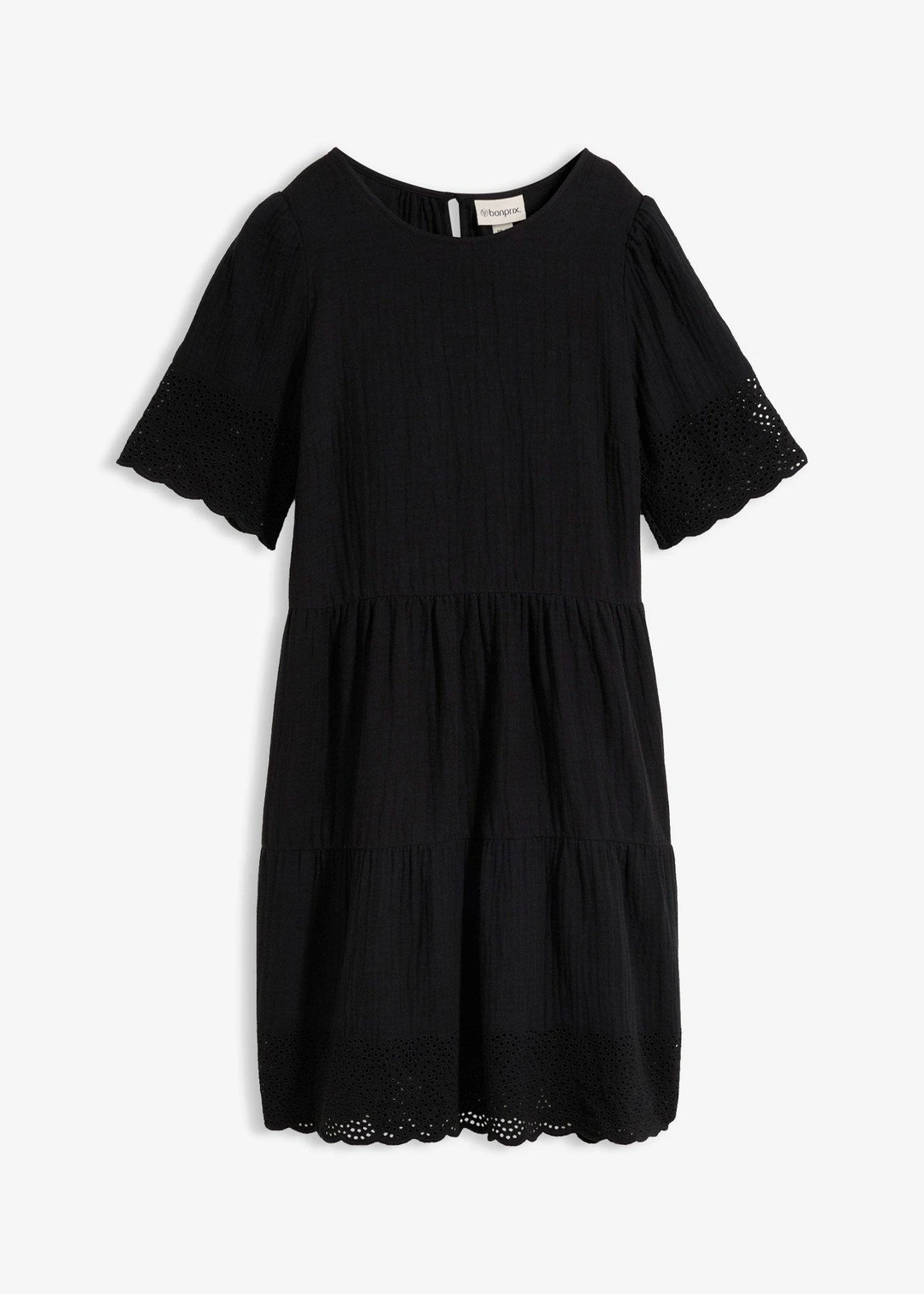 Robe en gaze de coton à broderies anglaises
