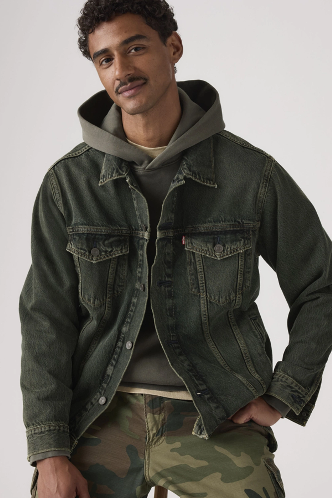 Levi's Veste Trucker Relaxed Type III - Homme - Blanc / Moonstruck - 2XL
