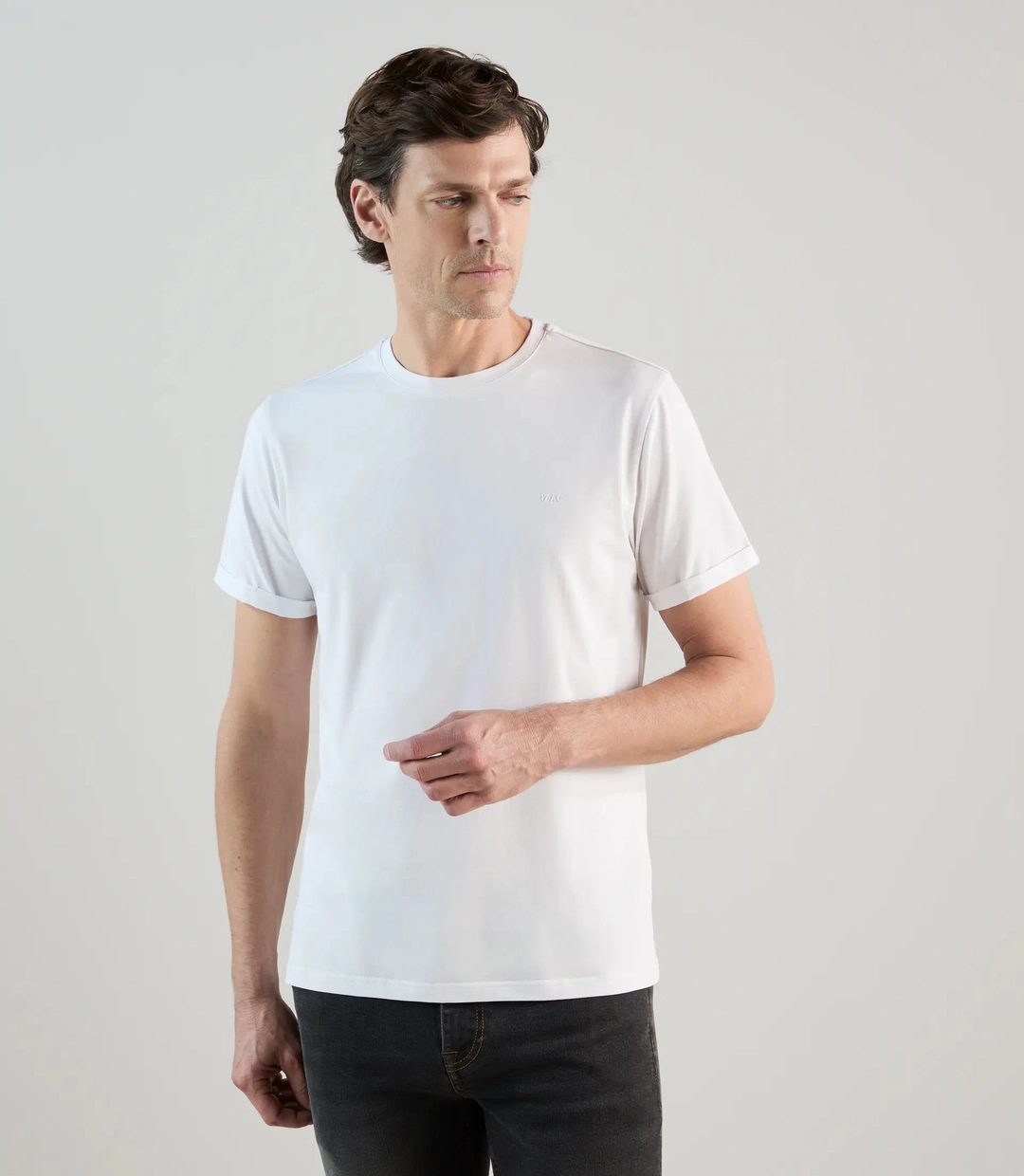 IZAC - T-shirt col rond blanc