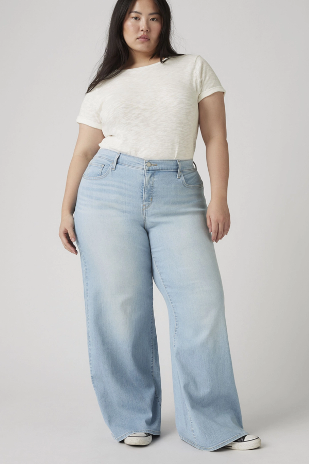 Levi's Jean 318 Galbant Wide Leg (grandes Tailles) - Femme - Noir / Soft Black - 22S