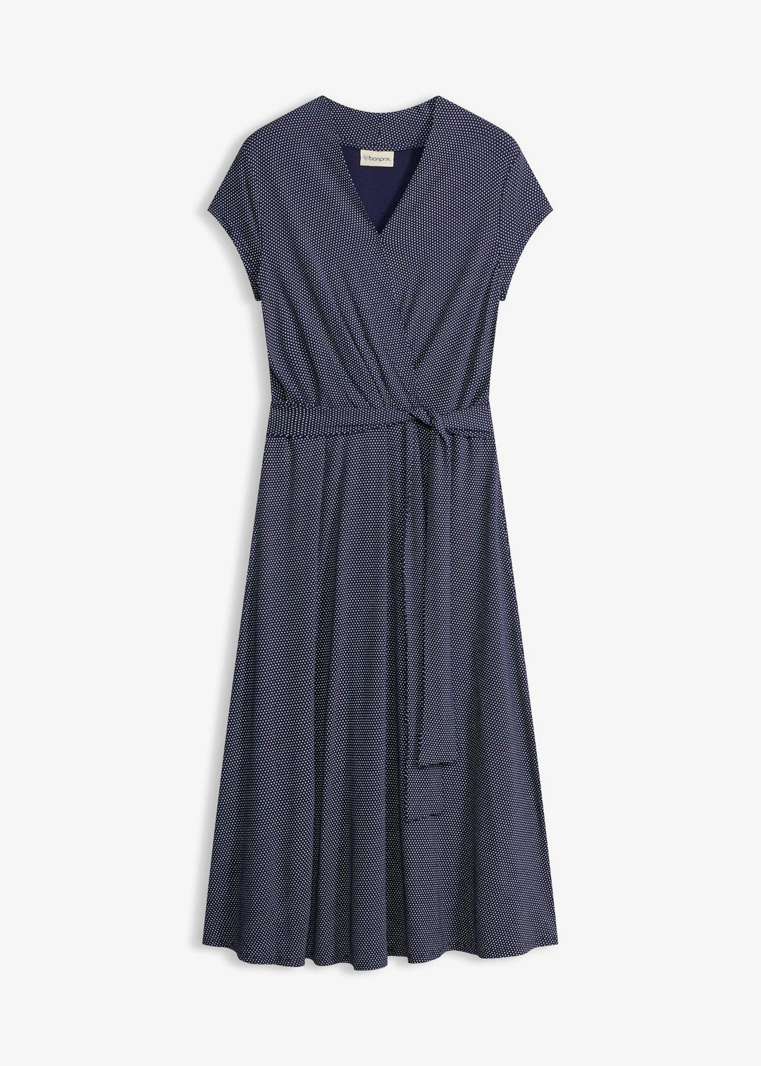 Robe midi en viscose extensible