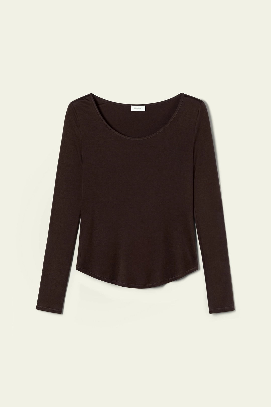 LILYSILK Top Soie Femme Confort Ultime Et Sensation Seconde Peau Jersey De Soie Se Sentir Élégante Et Sûre D'Elle En Toute Occasion Cacao Xl