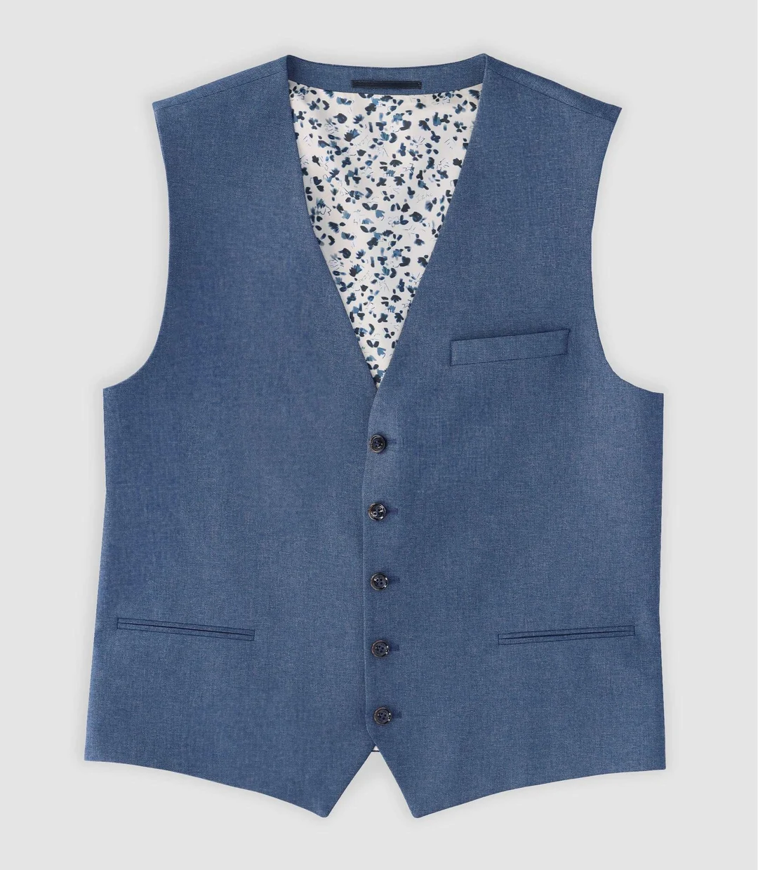 IZAC - Gilet ville bleu effet denim