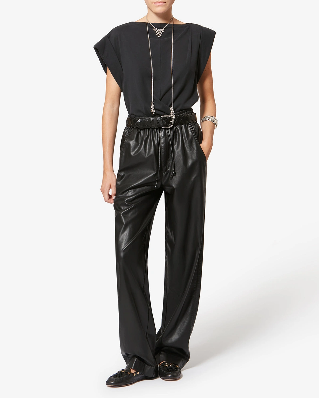Pantalon Nereane - Femme - Noir - Taille 42 - Marant Étoile - 4