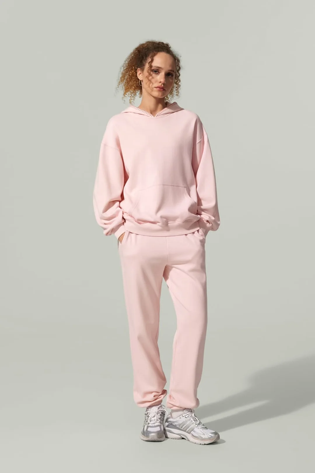 LILYSILK Sweat Seamflow Douceur Gris Chiné XS - SILKERRY Doux Respirant Oversize Capuche Femme