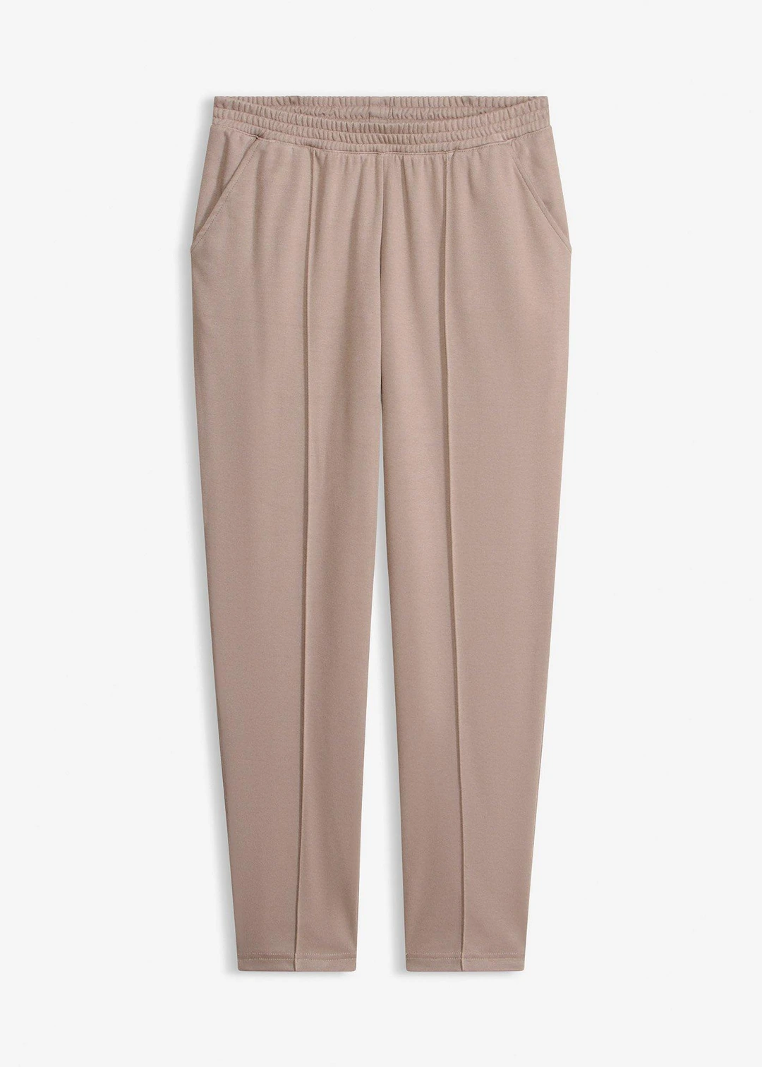 Pantalon élastiqué avec nervures devant