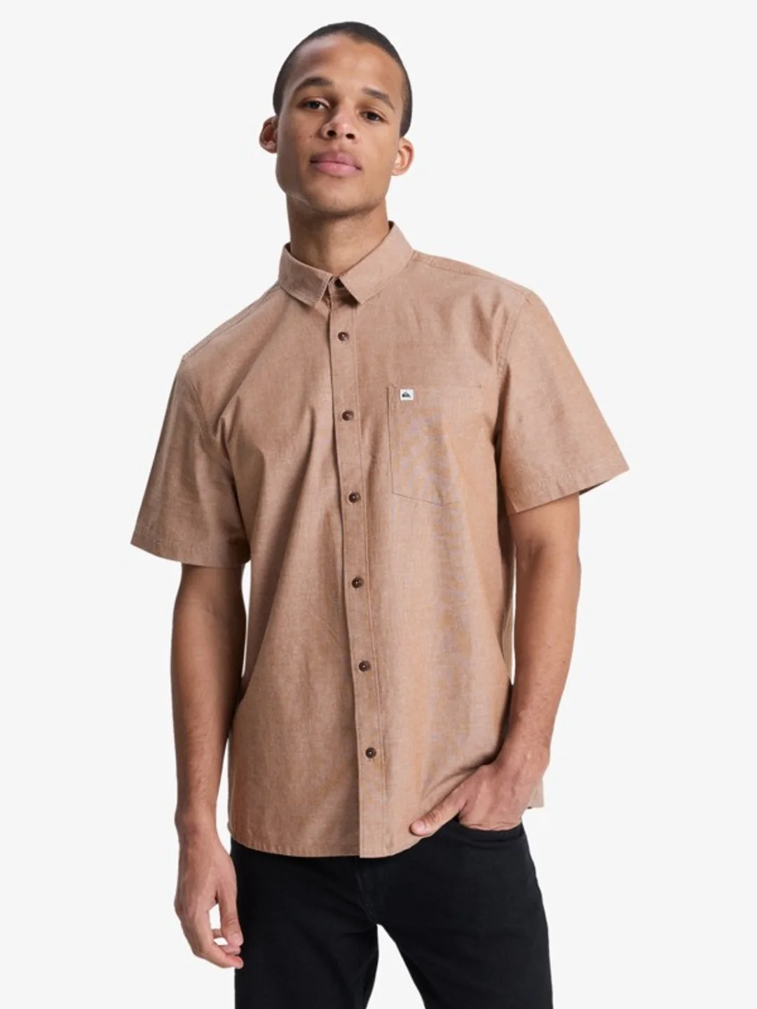 Drumfins - Chemise manches courtes pour Homme Marron