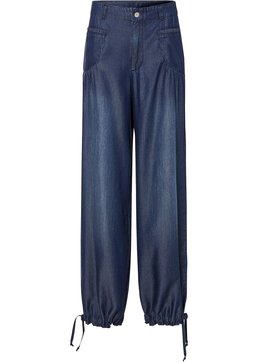Jean large en lyocell fluide