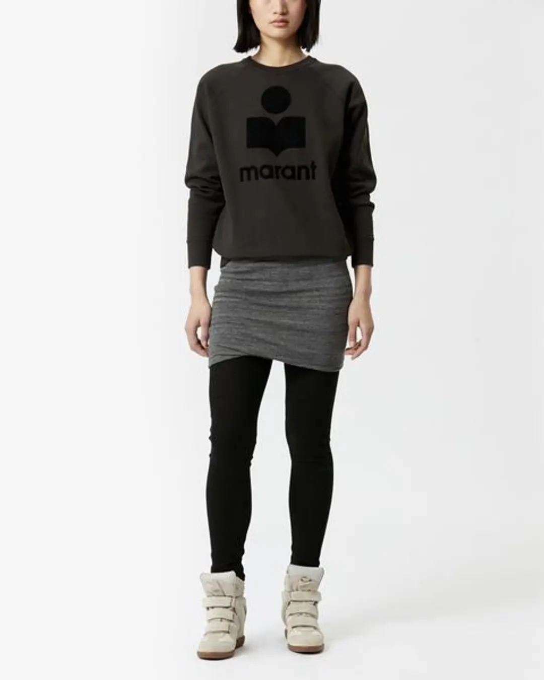 Sweatshirt Logo Milly - Femme - Écru - Taille 34 - Marant Étoile - 4
