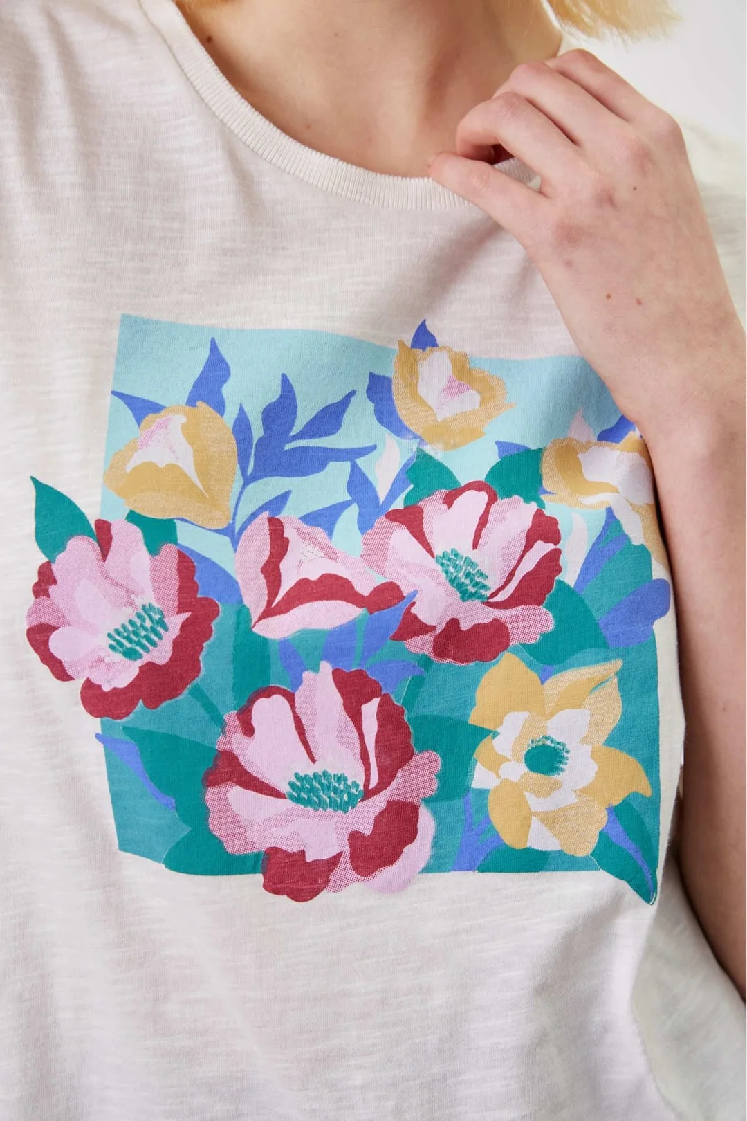 T-Shirt imprimé en 100% coton - AENOR - Bleu orageux - 2