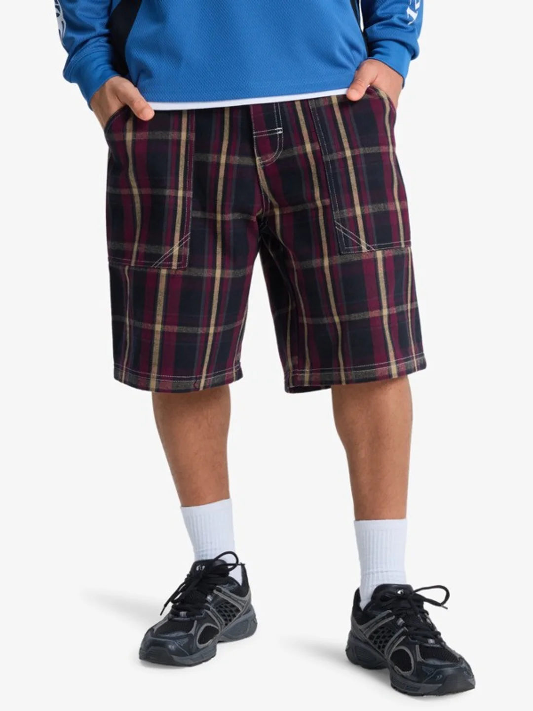 Mercury Check - Short en denim pour Homme Noir