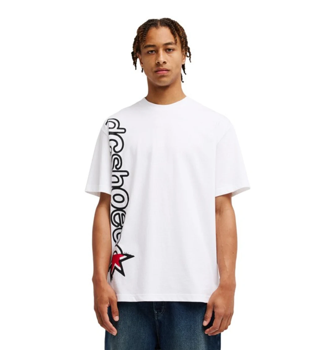 Shock Side - T-Shirt à manches courtes Blanc Homme