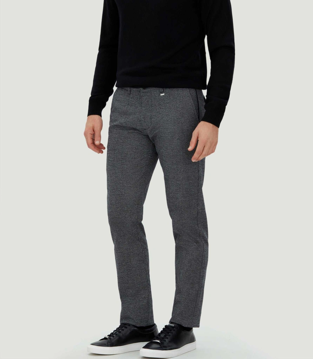 IZAC - Pantalon chino esprit lainage gris ''Cyrano''