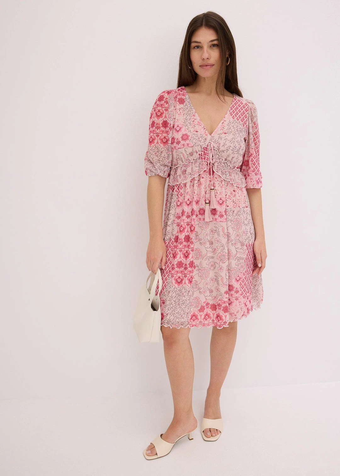 Robe-tunique en mesh imprimé - 2