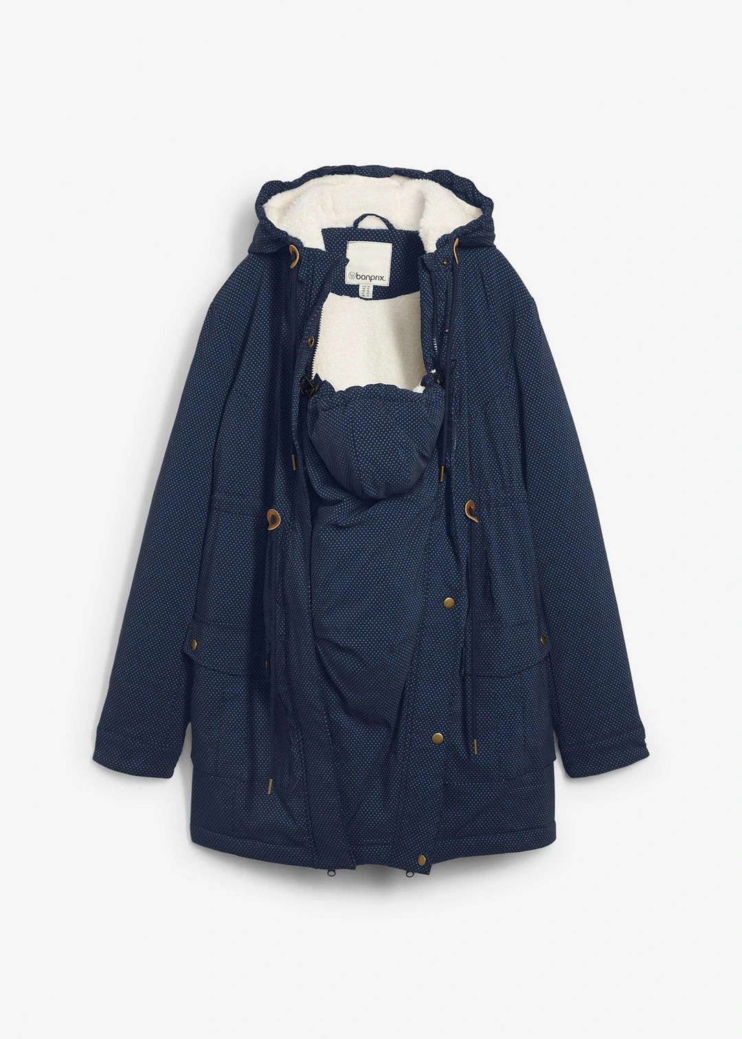 Veste de grossesse et de portage 3en1 avec doublure peluche