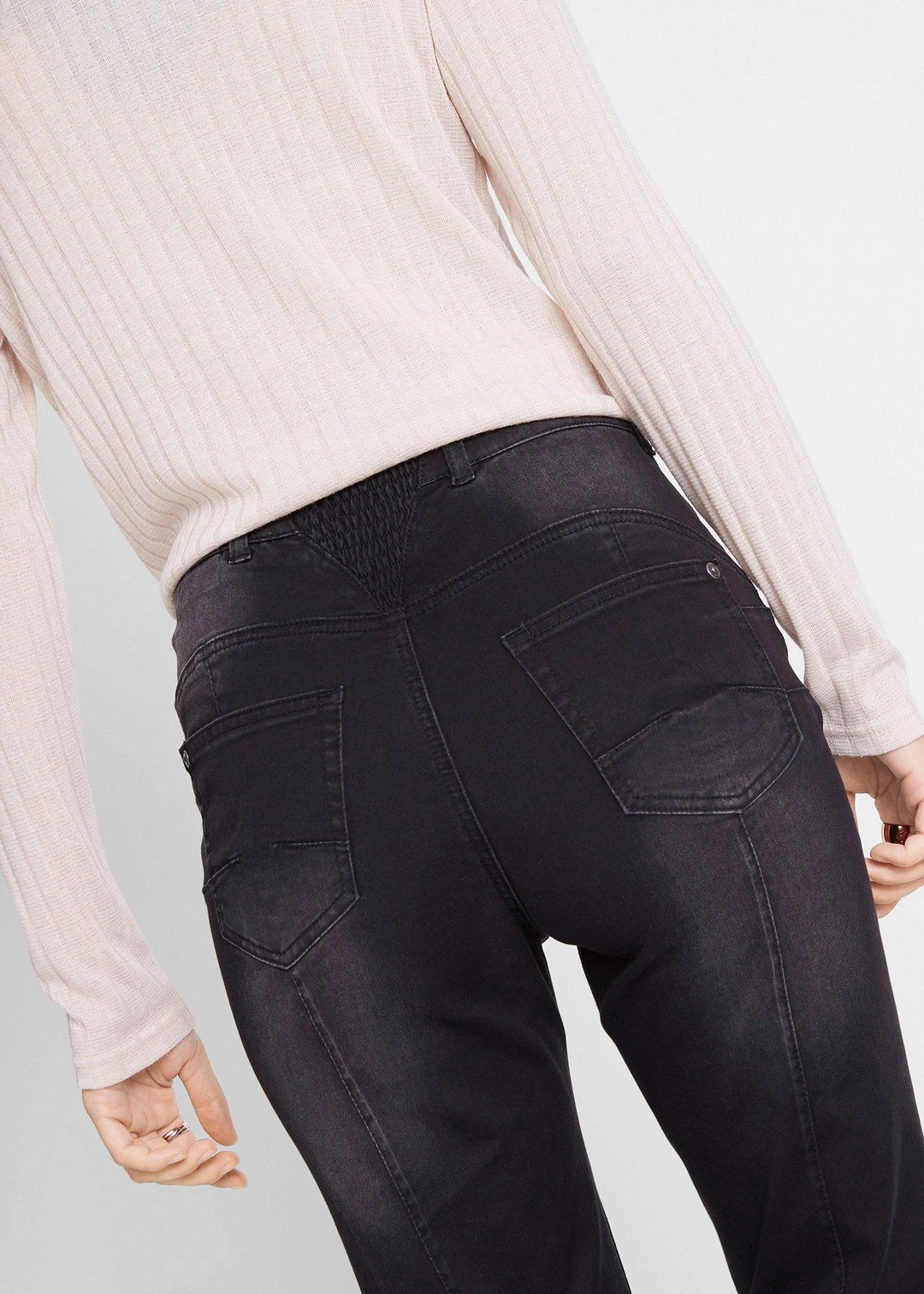 Jean bootcut taille mi-haute, sculptant - 3