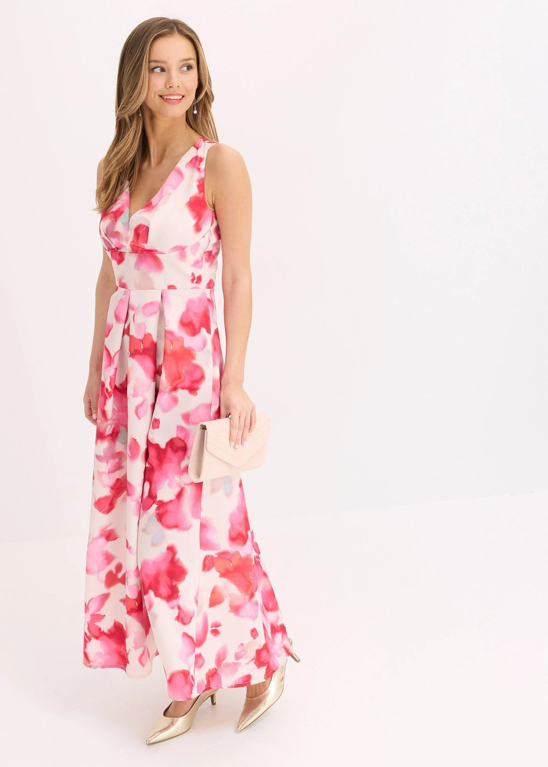 Robe longue en satin brillant - 2